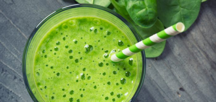 Milder Grüner Smoothie mit Spinat